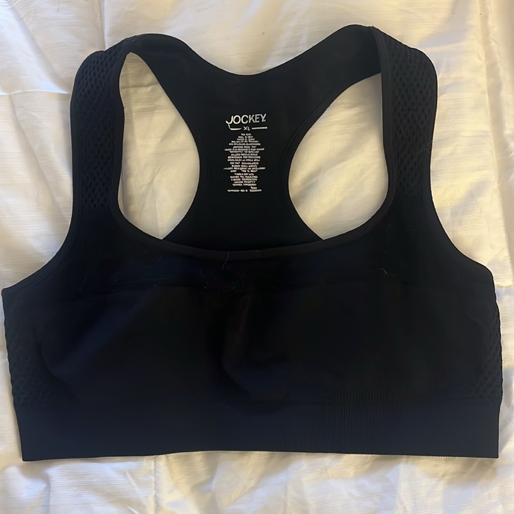 XL Jockey Black Sports Bra